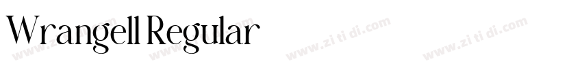Wrangell Regular字体转换